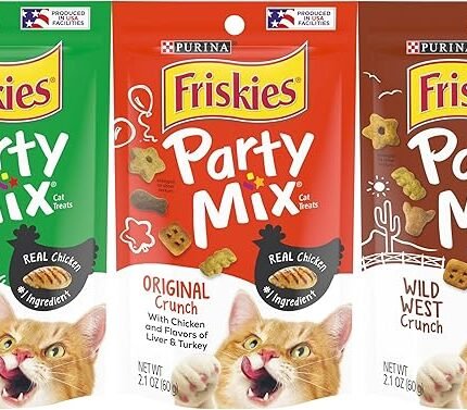 Friskies Purina Party Mix Cat Treats Variety Pack 3