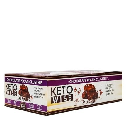 Keto Wise Fat Bombs - Chocolate Pecan Clusters